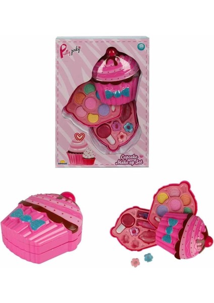 Bfs Cupcake Şekilli 2 Katlı Makyaj Güzellik Seti modelleri