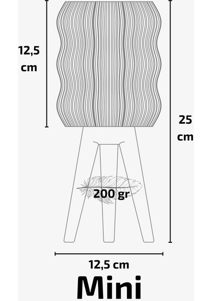Bej Mini Masa Lambası, Şık ve Hafif Aydınlatma Seçeneği
