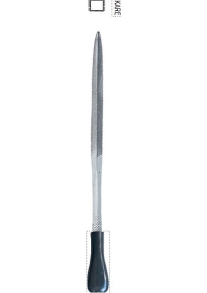 160 mm Kare Saatçi Ege Saplı