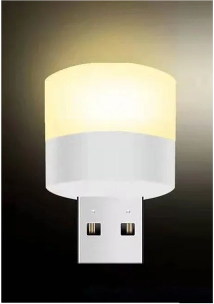Mini USB LED Gün Işığı Renkli Portatif Lamba - Sarı
