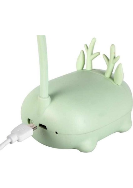 Sevimli Geyik USB LED Şarjlı Masa Lambası, Turuncu Renk modelleri
