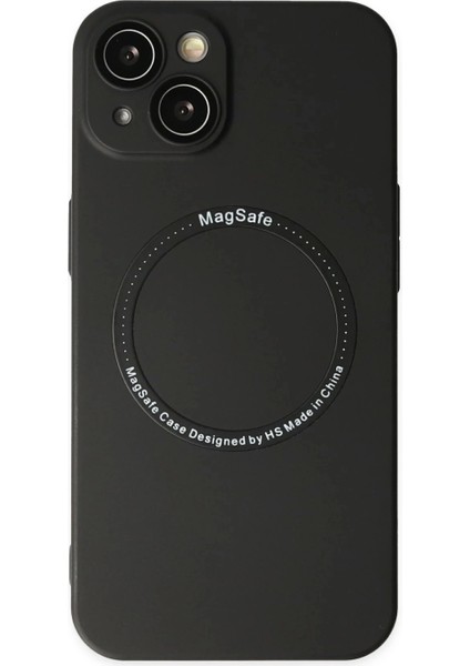 iPhone 14 Plus Kılıf Jack Magneticsafe Lens Silikon - Siyah