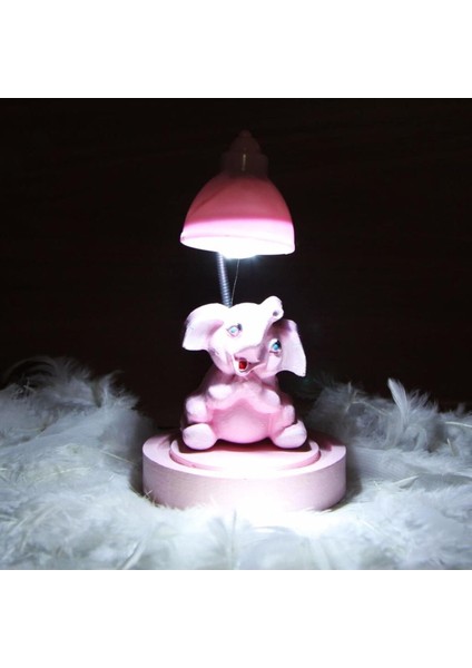 Pembe Fil Işıklı Biblo ve Gece Lambası, Odanızda Sıcak Atmosfer Yaratır fiyatları