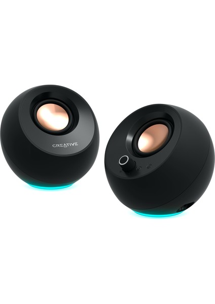 Creatıve Pebble Pro 2.0 Usb-C Pc Hoparlörü, Bluetooth 5.3 ve Ayarlanabilir Rgb Aydınlatma, USB Ses ve Kulaklık/mikrofon Bağlantısı - Siyah fiyatları