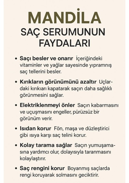 Keratin & Biotin Yoğun Saç Bakım Serum 100 ml fiyatları