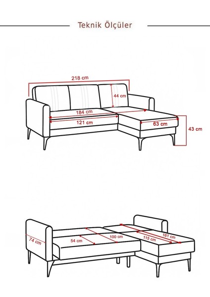 Rio Köşe Takımı Salon&oturma Odası Açılır Yataklı Bazalı fırsatları