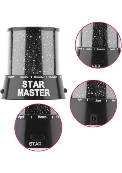 Yıldızlı Projeksiyon Gece Lambası, Renkli ve Sıcak Atmosfer Yaratır fiyatları