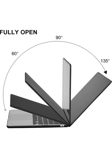 Yeni MacBook Air 13.6 Inç Kasa 2022 2023 Sürüm A2681 M2 Çip ile Uyumlu, Retina Ekranlı, Siyah Plastik Sert Kılıf + Klavye Kılıfı + Ekran Koruyucu - Mat Siyah (Yurt Dışından) modelleri