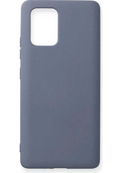 Samsung Galaxy A91 / S10 Lite Kılıf Nano Içi Kadife Silikon - Gri