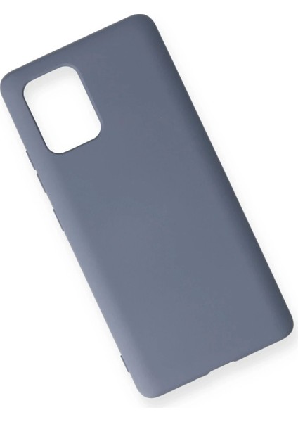 Samsung Galaxy A91 / S10 Lite Kılıf Nano Içi Kadife Silikon - Gri modelleri