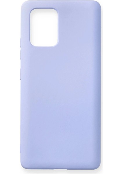 Samsung Galaxy A91 / S10 Lite Kılıf Nano Içi Kadife Silikon - Lila