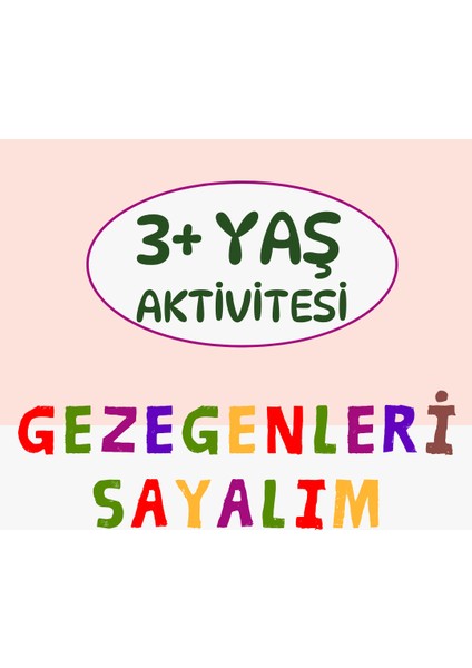 Okul Öncesi Sayma Oyunu – Uzay Temalı Montessori Sayı Kartları ve Mandallar ile Eğlenceli Etkinlik – Gezegenlerle3-6 Yaş Sayma Oyunu | 22 Kart + 22 Ahşap Mandal