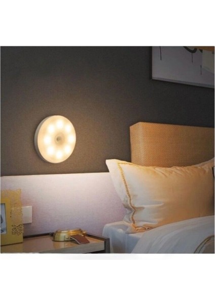 Iki Adet Hareket Sensörlü USB Şarjlı LED Işık Beyaz Seti fiyatları