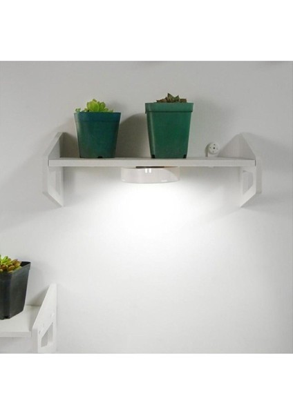 Iki Adet Hareket Sensörlü USB Şarjlı LED Işık Beyaz Seti