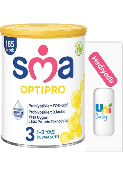 Bebek Maması 3 Numara 800 gr Islak Mendil Hediyeli