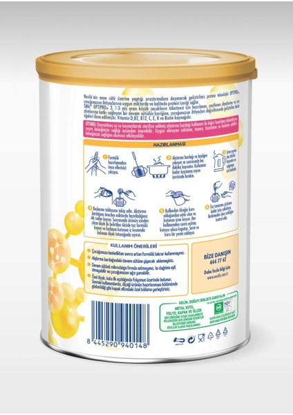 Bebek Maması 3 Numara 800 gr Islak Mendil Hediyeli fiyatları