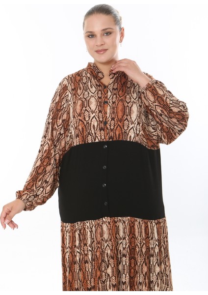 Kadın Likralı Viskon Büyük Beden Elbise fırsatları