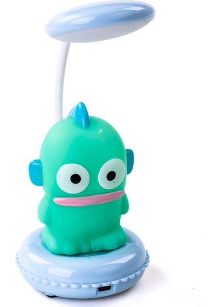 Yeşil Anime Temalı Şarj Edilebilir Masa Lambası, USB ile Dekoratif ve Kullanışlı