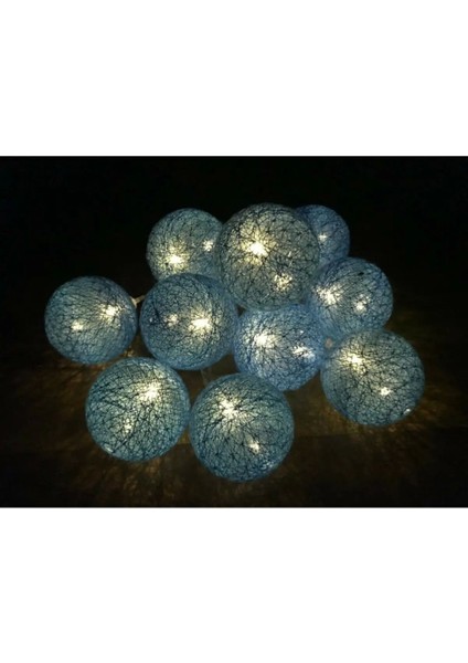 Renkli Işıklı Ipli Toplar, Mavi, Eğlence ve Dekorasyon Için Renkli Toplar