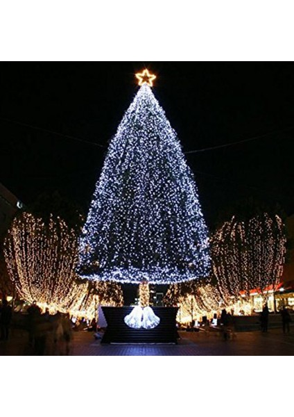 100 LED Gün Işığı Yılbaşı Ağacı Işığı, Parlak ve Enerji Tasarruflu Aydınlatma Seti