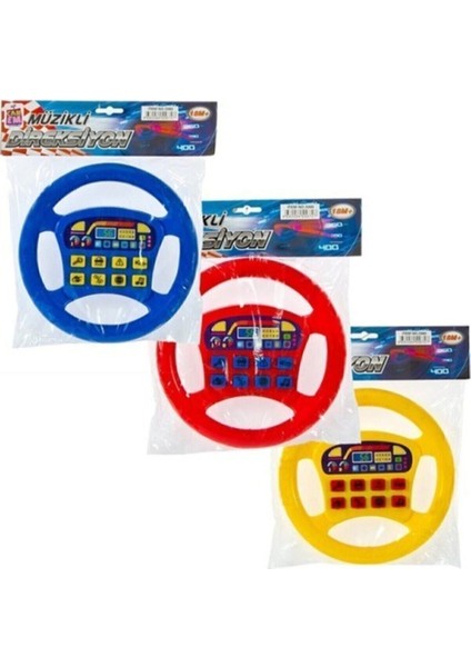 Pilli Direksiyon Simidi Oyuncak Arabası, Poşetli, Eğlenceli ve Güzel Tasarım