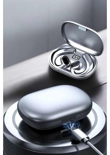 Bluetooth Kulaklık Oyuncu Kulaklığı Küpe Görünümlü Dijital Göstergeli fırsatları