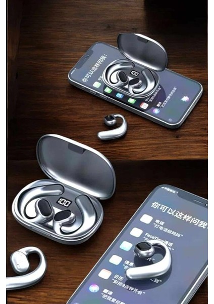 Bluetooth Kulaklık Oyuncu Kulaklığı Küpe Görünümlü Dijital Göstergeli indirimleri
