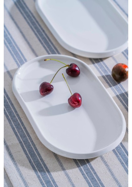 Rumi Oval Kayık Tabak - 27 cm
