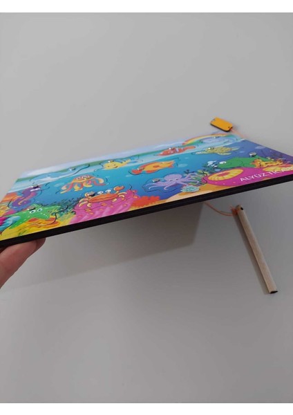 Ahşap Mıknatıslı Balık Tutma Oyunu, Eğitici ve Montessori Gelişim Destekli indirimleri
