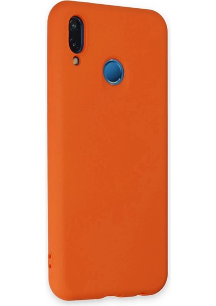 Huawei P20 Lite Kılıf Nano Içi Kadife Silikon - Turuncu fiyatları