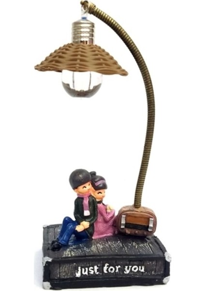 Renkli Aşk Işıklı Çift Biblosu, Romantik ve Dekoratif Hediye