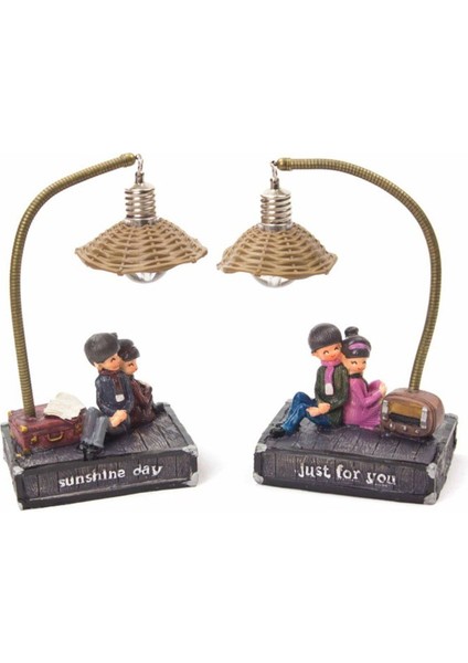 Renkli Aşk Işıklı Çift Biblosu, Romantik ve Dekoratif Hediye modelleri