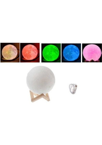 Pilsiz, Standlı, Dokunmatik, 5 Renkli, 45CM Ay Işığı, Pembe fırsatları