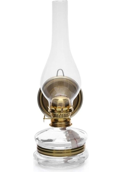 Şeffaf Gaz Lambası Klasik Model 14 Numara, Turuncu Renkli, Şık ve Kullanışlı Tasarım