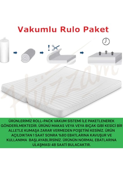 80X200 Ikea Divan Hemnes Uyumlu. Katlanır Ortopedik Sünger Yatak. AÇIK HALİ 160X200 cm