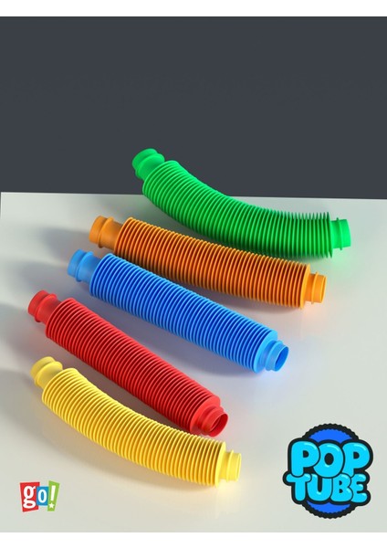 Renkli Duyusal Esnek Boru Seti, Eğlenceli ve Zihinsel Gelişim Oyunu