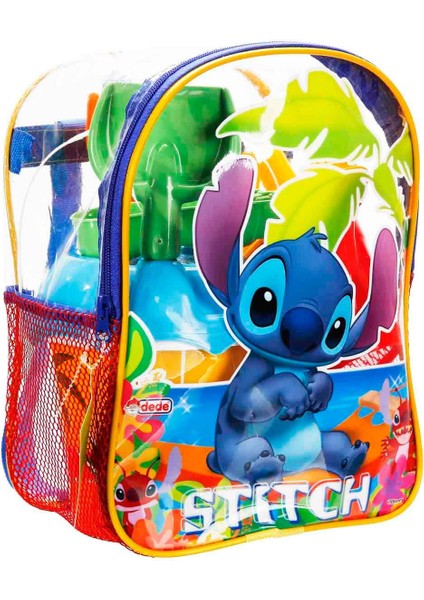 Stitch Resimli Sırt Çantası Plaj Seti - Mavi Çanta modelleri