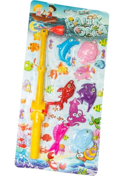 Mıknatıslı Olta Balık Eğitim Seti, 7 Parça, Eğlenceli ve Öğretici Balıkçılık Seti