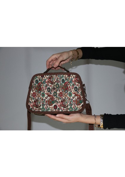 Etnik Tarz Kilim Desenli Omuz ve Kol Çantası, Günlük Kullanım Için Kumaş Çanta modelleri