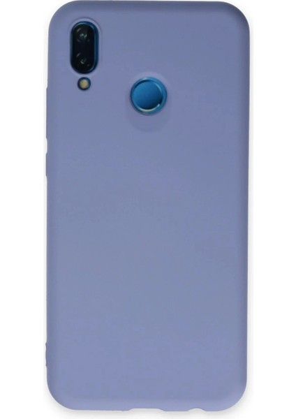 Huawei P20 Lite Kılıf Nano Içi Kadife Silikon - Lila