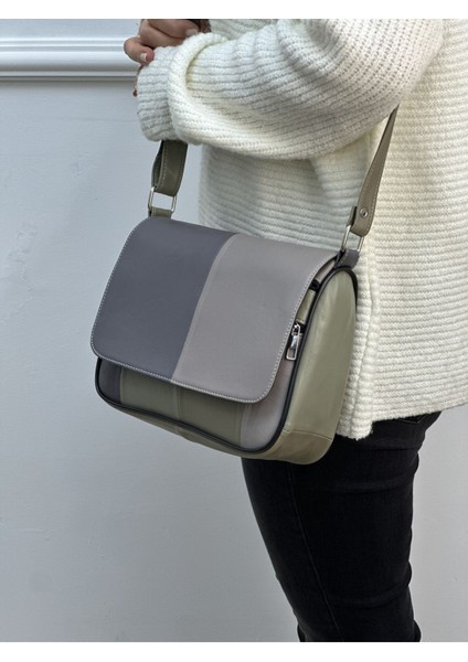 Hakiki Deri Orta Boy Kadın Çantası, Karışık Renk, 25X21X7 cm fiyatları