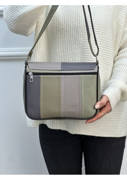 Hakiki Deri Orta Boy Kadın Çantası, Karışık Renk, 25X21X7 cm indirimleri