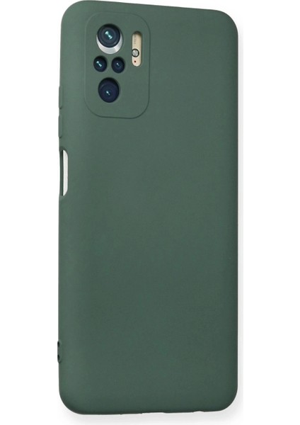 Xiaomi Redmi Note 10 Kılıf Nano Içi Kadife Silikon - Koyu Yeşil fiyatları