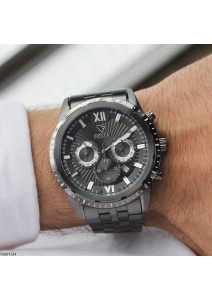 FS601124 Çelik Kordonlu Erkek Kol Saati