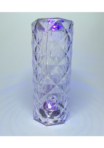 Turuncu Akrilik Dokunmatik USB Şarjlı Gece ve Masa Lambası fiyatları