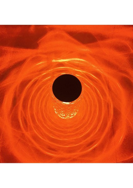 Turuncu Akrilik Dokunmatik USB Şarjlı Gece ve Masa Lambası