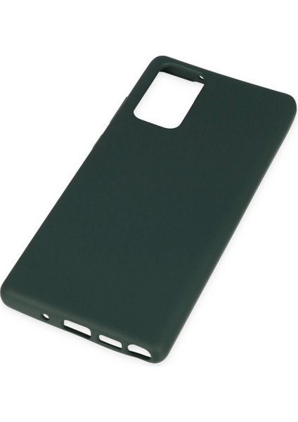 Samsung Galaxy Note 20 Kılıf Nano Içi Kadife Silikon - Koyu Yeşil modelleri