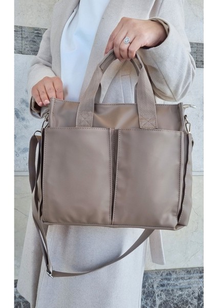 Kadın Orta Büyüklükte Kahverengi El ve Omuz Çantası fiyatları