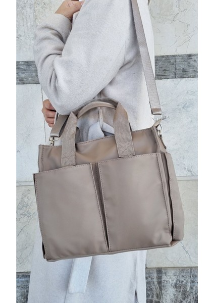 Kadın Orta Büyüklükte Kahverengi El ve Omuz Çantası modelleri