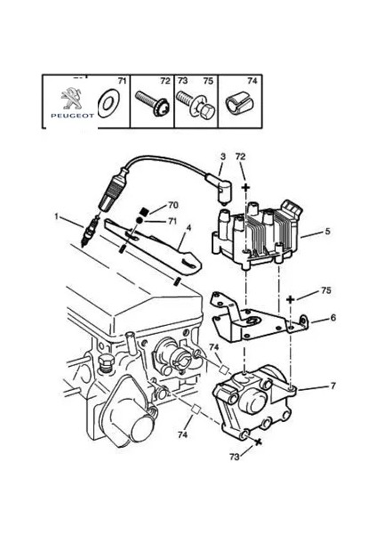 Ateşleme Bujisi 306 TU1/TU3/XU7/5962.6K/0242235609